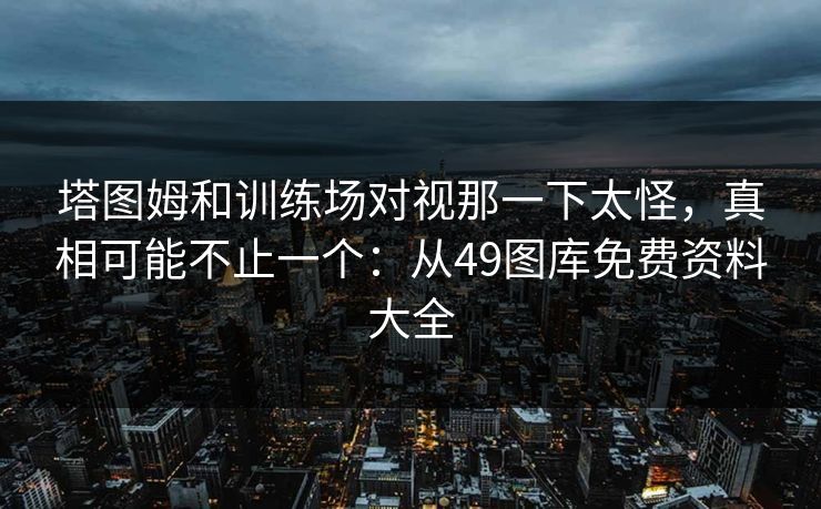 塔图姆和训练场对视那一下太怪，真相可能不止一个：从49图库免费资料大全  第1张